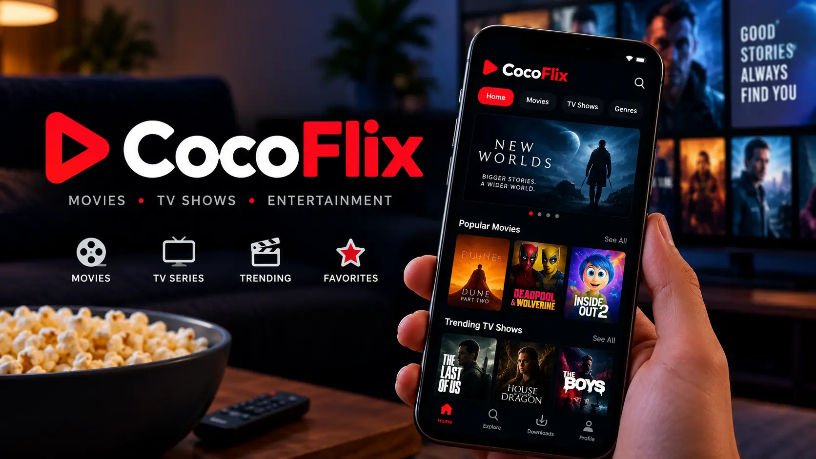 Explore CocoFlix App Features, Movies and TV Shows Online Now